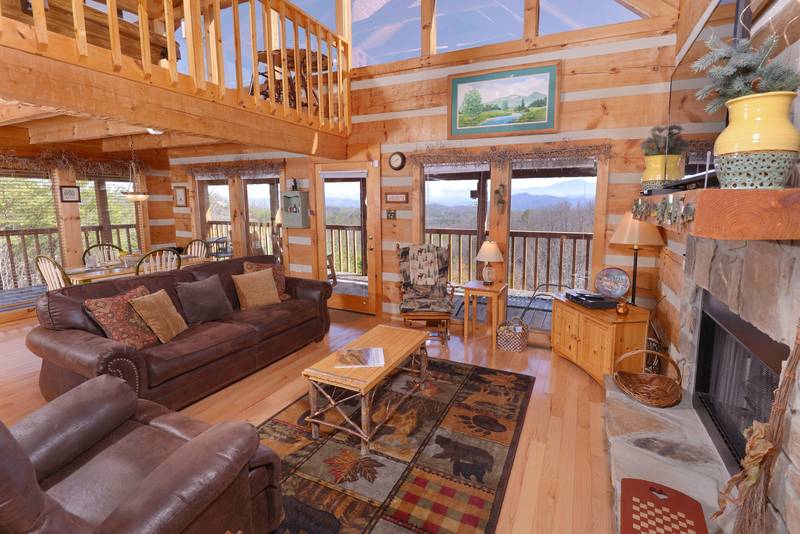 Buck Naked Luxury Bedroom Plus Loft Cabin Rental Bluff Mountain Acres