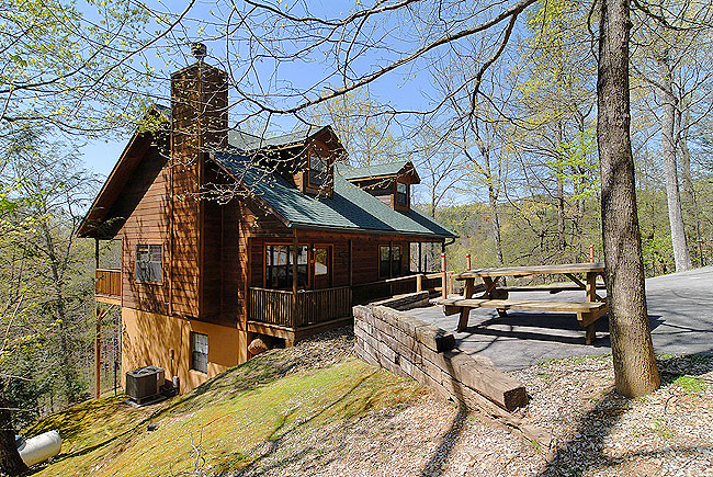 Dances With Wolves Sky Harbor 973 Log Chalet In Gatlinburg