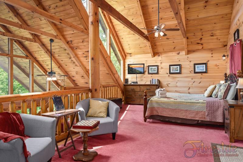 Pigeon Forge One Bedroom Cabin Rental Whirlpool Hot Tub Arcade